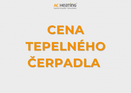 CENA TEPELNÉHO ČERPADLA